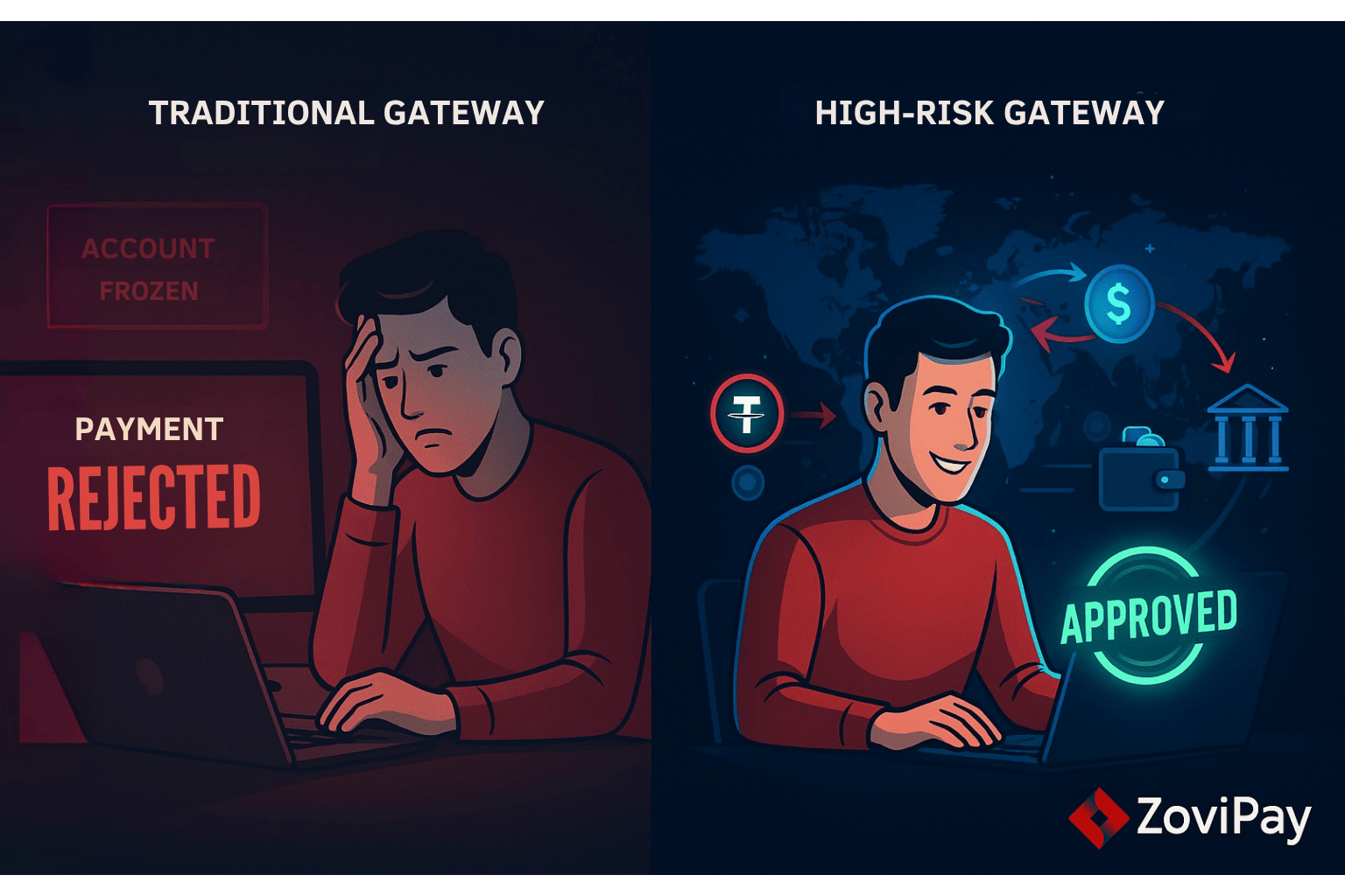 Gateway vs High Risk Gateway
